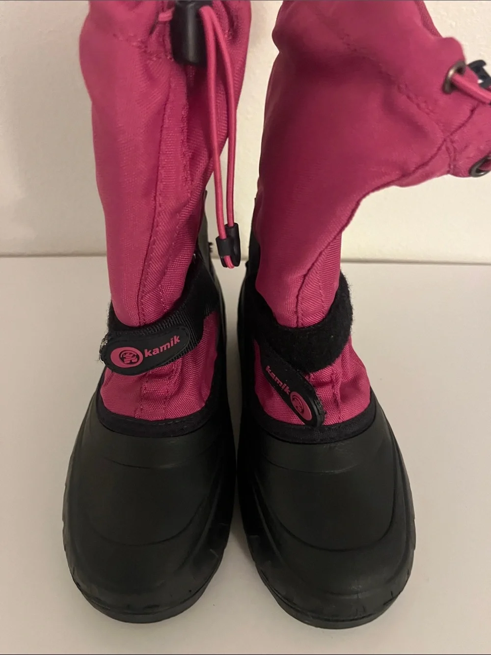 Kamik Kids Magenta and Black Winter Snow Boots